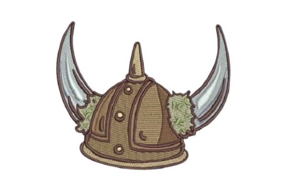 Cartoon Viking Helmet Embroidery Review