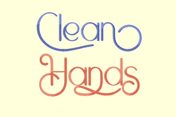 Clean Hands Lettering Embroidery Review