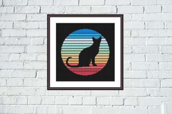 Cute Black Cat Silhouette Cross Stitch Review