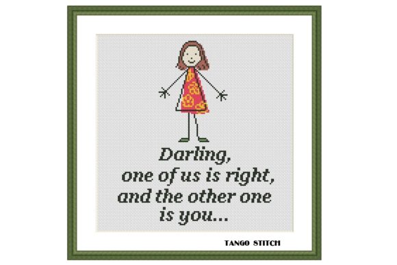 Darling Funny Feminist Cross Stitch Review