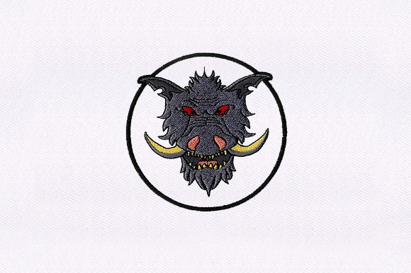 Grey Dragon Face Embroidery Review