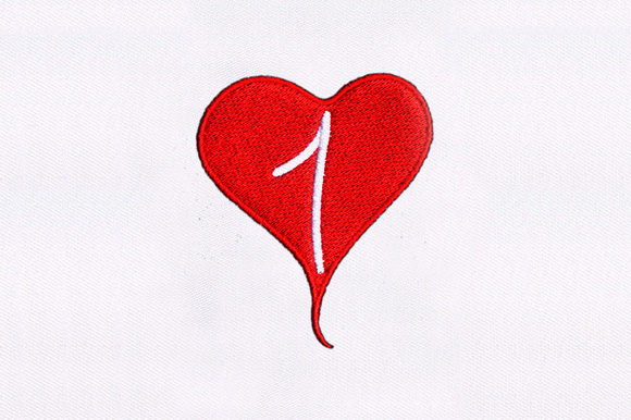 Heart with Number Embroidery Design Review