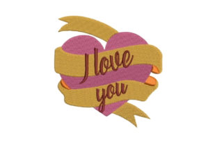 Heart with Ribbon I Love You Embroidery Review