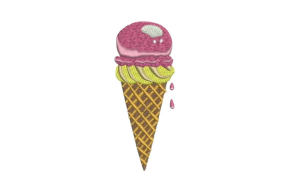 Ice Cream Cone Dripping Embroidery Review