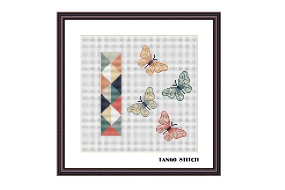 Letter I Cute Butterflies Cross Stitch Review