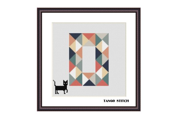 Letter O and Black Cat Cross Stitch Review