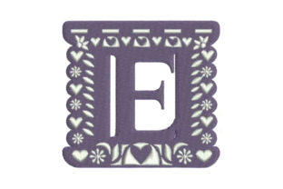 Papel Picado Alphabet E Embroidery Design Review