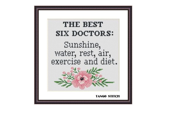 The Best Six Doctors Funny Cross Stitch Review