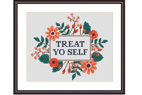 Treat Yo Self Cross Stitch Pattern Review