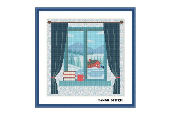 Winter Window Mountain View Cross Stitch Review